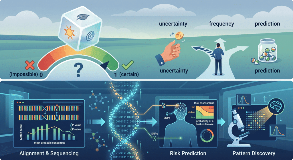 Qué es la probabilidad y cómo se usa en bioinformática